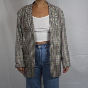 Vintage Plaid-ish Blazer